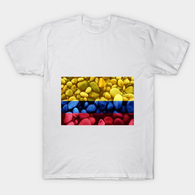 Flag of Columbia – Bed of Rocks T-Shirt by DrPen